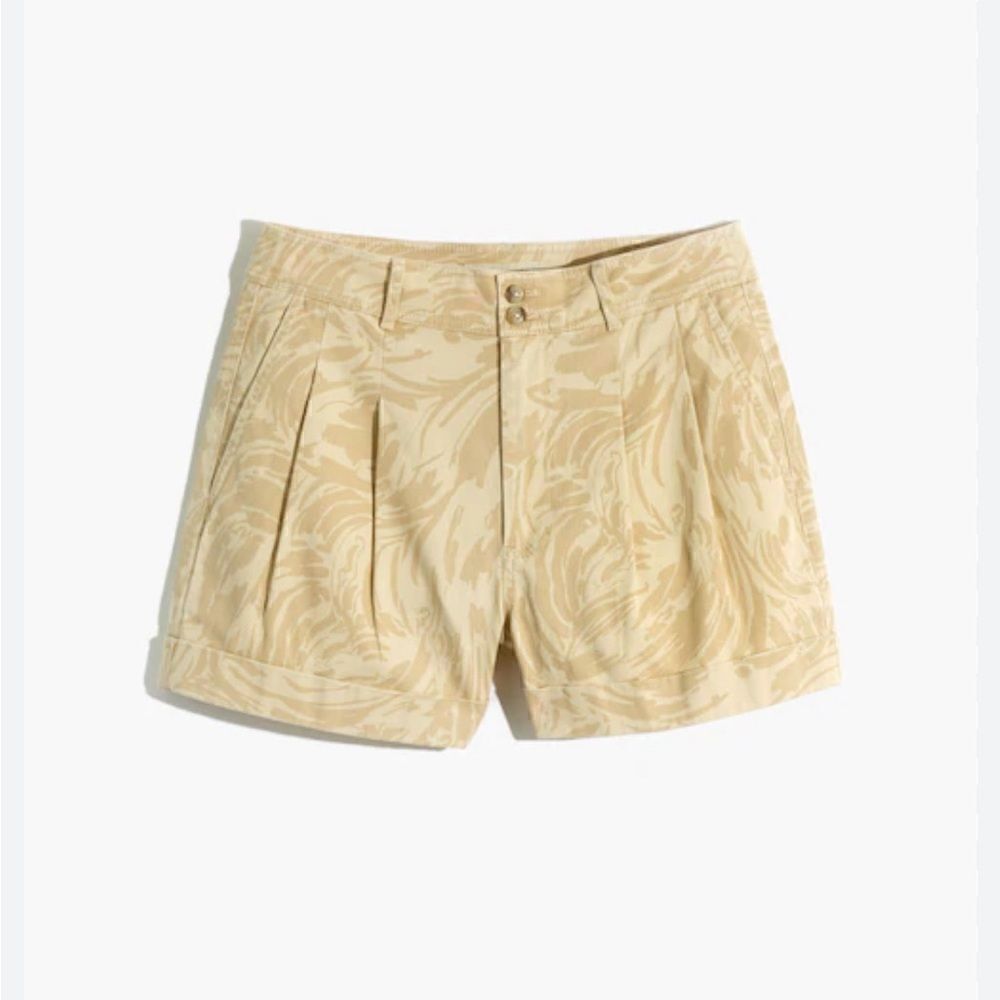 MADEWELL Pleated Shorts in Brushing Up cream color 4 - Picture 2 of 4